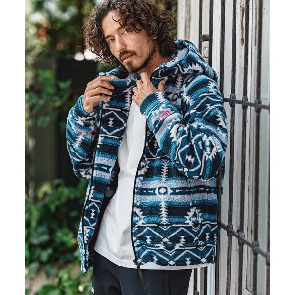 パーカー mpa4152- Ortega Pattern Fleece Hoodie フリースフーデッドパーカー(F26A170) メンズ