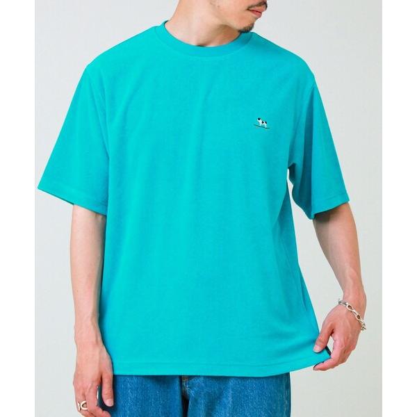 tシャツ 「夏素材で快適」フレブルパイルTEE ワンポイント刺繍 メンズ
