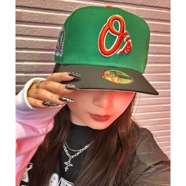 ニューエラ キャップ 帽子 メンズ ニューエラ「NEW ERA」- ボルチモア・オリオールズ キャップ HOMEGAME別注「Baltimore Orioles CO 59Fifty 50th anniver…