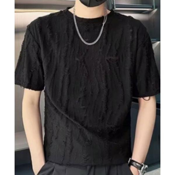 tシャツ 「NOVESSEL/ノベセル」クラッシュ加工TEE 「CN」 メンズ レディース