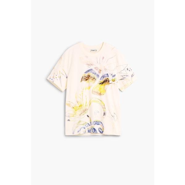 tシャツ ボタニカル マリン 水彩プリント Tシャツ「2026秋冬新作」 メンズ