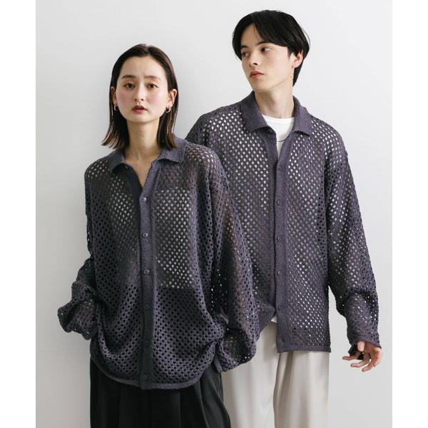 「SENSE OF PLACE by URBAN RESEARCH」 ニットカーディガン LARGE チャコールグレー メンズ