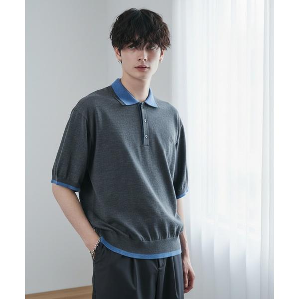 「CIYOT」 半袖ポロシャツ M チャコールグレー メンズ