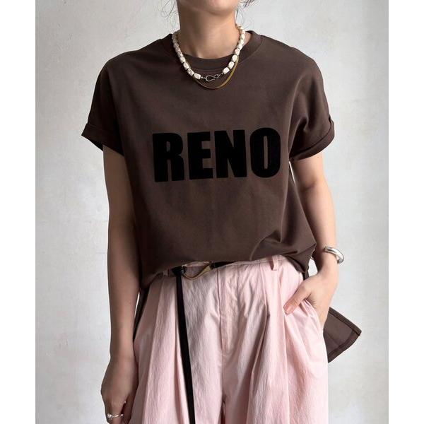 tシャツ 半袖 接触冷感2WAYフロッキーロゴTEE レディース