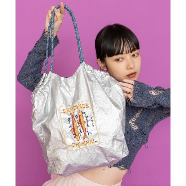 「Casselini」 トートバッグ FREE シルバー レディース