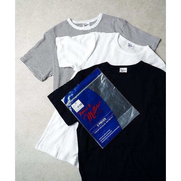 tシャツ 02”「Robert P. Miller」パックT 3枚セット パネルリブ Tシャツ メンズ レディース