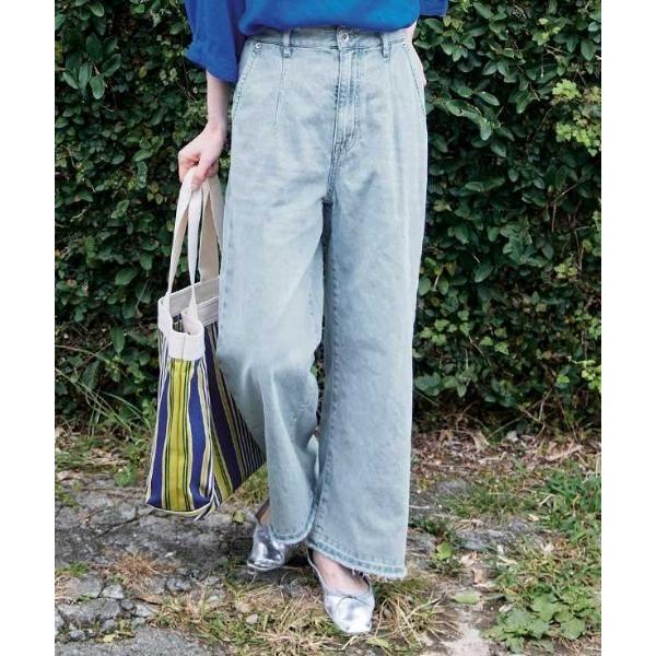 ワイドパンツ ジーンズ デニム デニムパンツ サニークラウズ　涼色ジーンズ「レディース」 レディース