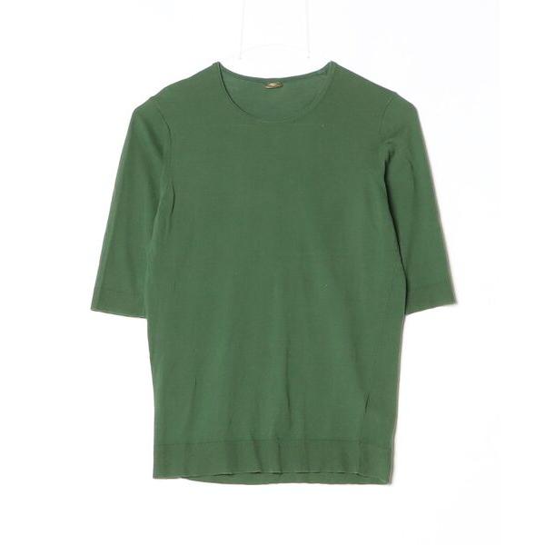「MUSE de Deuxieme classe」 7分袖ニット 36 グリーン レディース