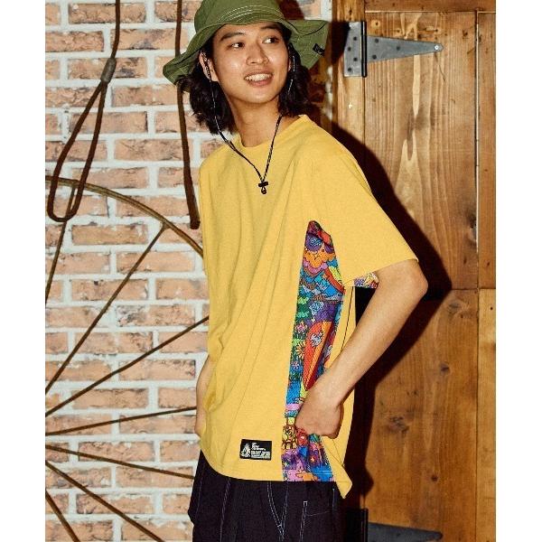 tシャツ Drymix サイケ切替アクティビ TEE メンズ レディース