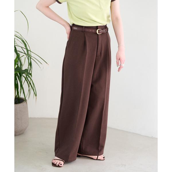 ワイドパンツ スウェットパンツ ジャージ 「ZOZO先行販売」ウォッシャブル / Gleamy / グリーミー スウェットワイドパンツ レディース