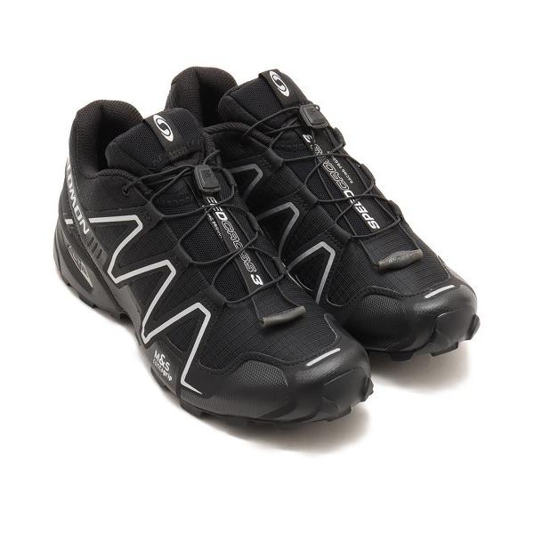 「SALOMON」 ローカットスニーカー 24.0cm ブラック メンズ