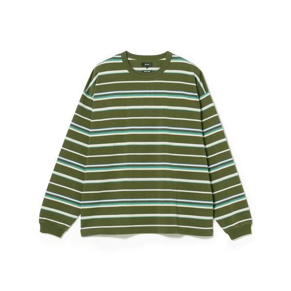 tシャツ ルーズ ボーダー ロングスリーブ Tシャツ メンズ