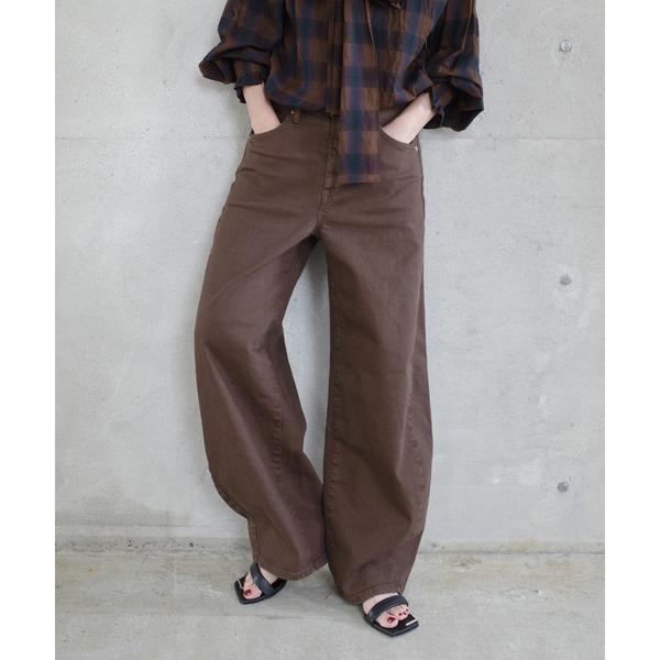 ワイドパンツ ジーンズ デニム デニムパンツ 「新色有り / 追加2」SOMETHING for SS 別注 HANA CURVE TAPERD レディース