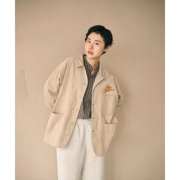 コート アウター 「KHA:KI / カーキ」LOOSE CORD COVERALL レディース