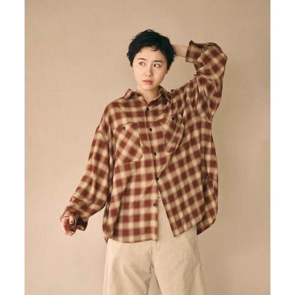 ブラウス シャツ 「KHA:KI / カーキ」HOMBRE WIDE SHIRT レディース