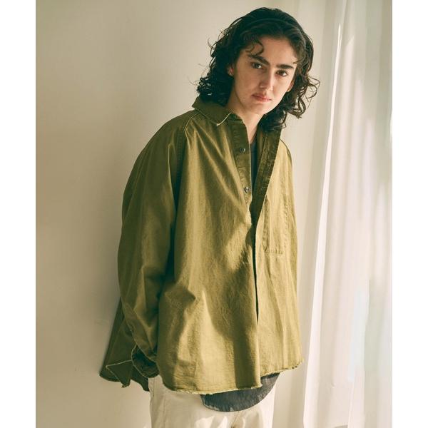 ブラウス シャツ 「KHA:KI / カーキ」TENT LINE FATIGUE SHIRT レディース