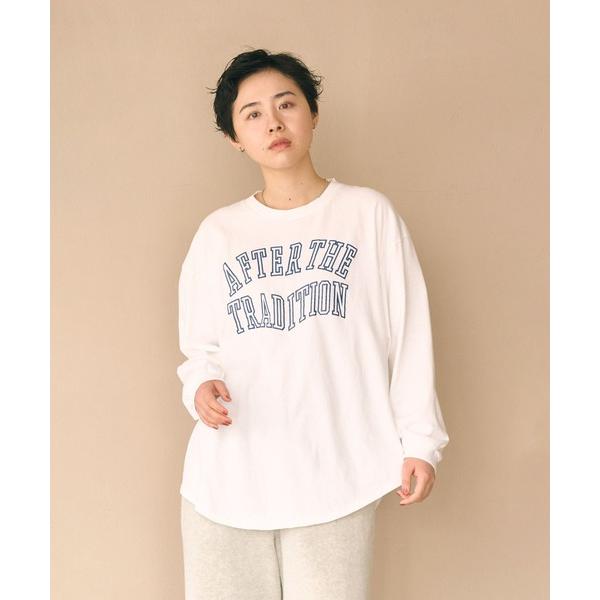 tシャツ 「KHA:KI / カーキ」L/S TEE -WARPED COLLEGE- レディース