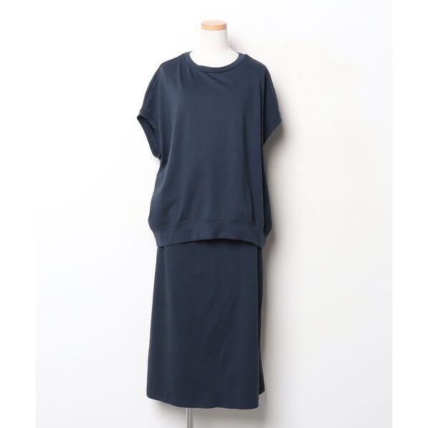 「Live in comfort」 セットアップ 3L ネイビー レディース