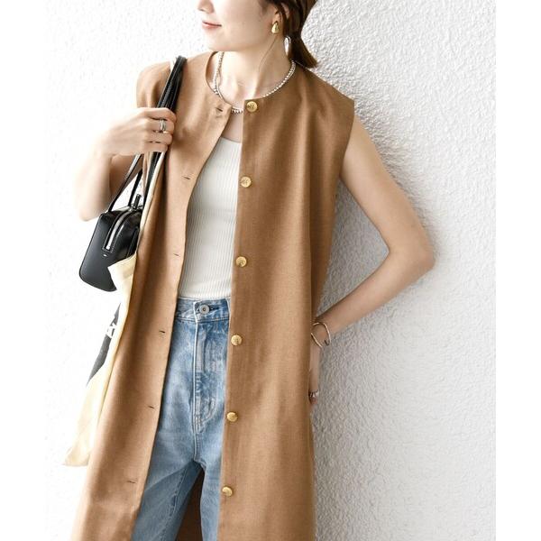 「SHIPS any」 セットアップ ONE SIZE キャメル レディース
