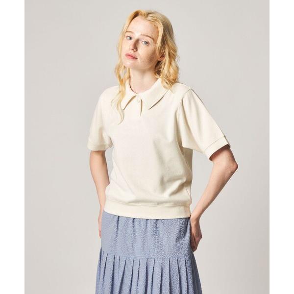 tシャツ 半袖 「Steven Alan」ブークレ ダンボール ワンボタン ハーフスリーブ プルオーバー ライト レディース