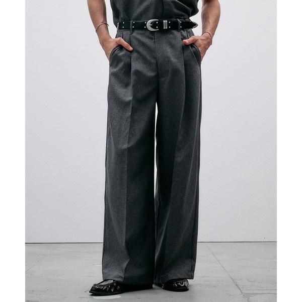 スラックス Function Linen Like 1　Tuck Slacks / ファンクションリネンライク1タックスラックス 「セットアップ可」 メンズ レディース