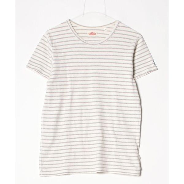 「HOLLYWOOD RANCH MARKET」 ボーダー柄半袖Tシャツ 3 ホワイト メンズ