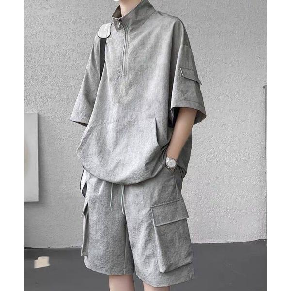 tシャツ Tech Half Zip Cargo Set テックハーフジップカーゴセットアップ メンズ レディース