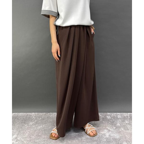 ワイドパンツ パンツ ラップパンツ レディース