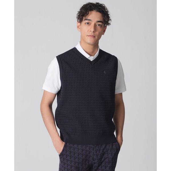ベスト ジレ 「GOLF Men’s」ケーブルベスト メンズ