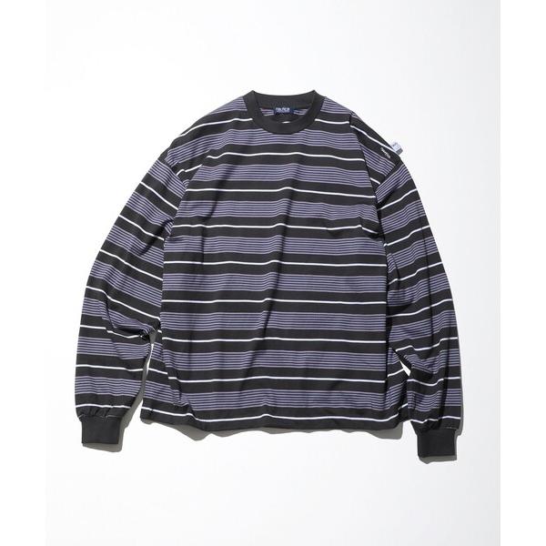 「NAUTICA」 長袖Tシャツ LARGE チャコールグレー メンズ