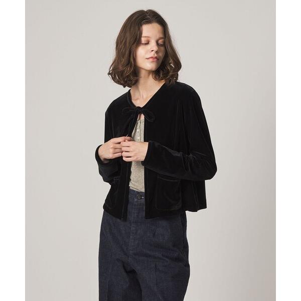 カーディガン 「Steven Alan」ベロア ボレロ カーディガン レディース