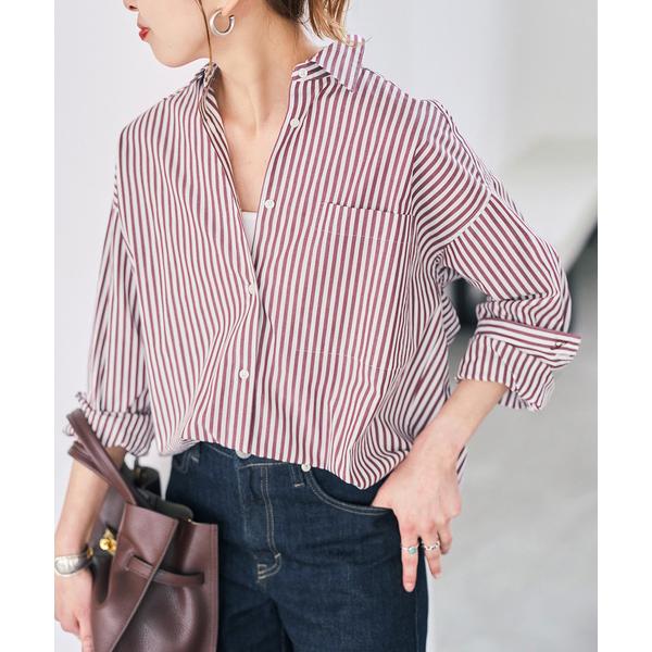 ブラウス シャツ 「WEB限定カラー有り / 追加」50コットンオーバーシャツ レディース