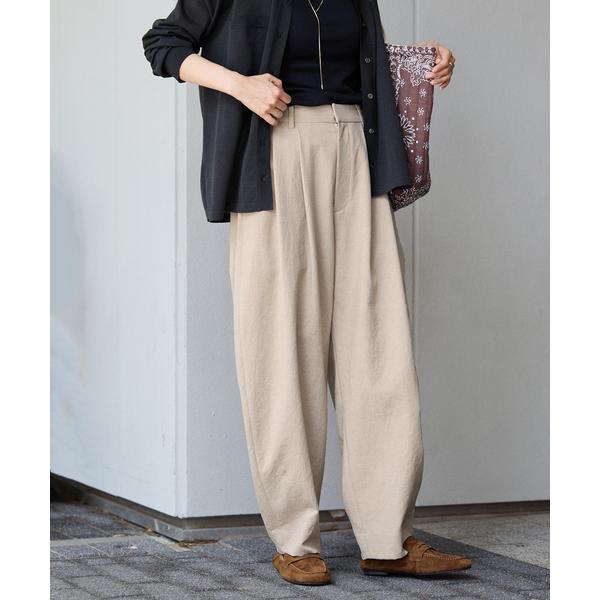 ワイドパンツ パンツ ポリエステルトロタックパンツ レディース