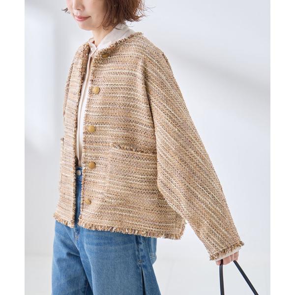 コート アウター GIOLICA TWEED ドルマンジャケット レディース