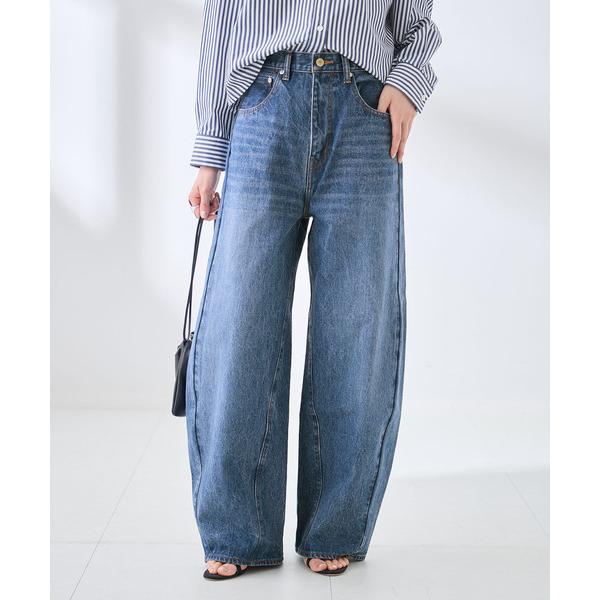 ワイドパンツ ジーンズ デニム デニムパンツ バレルワイドデニムパンツ レディース