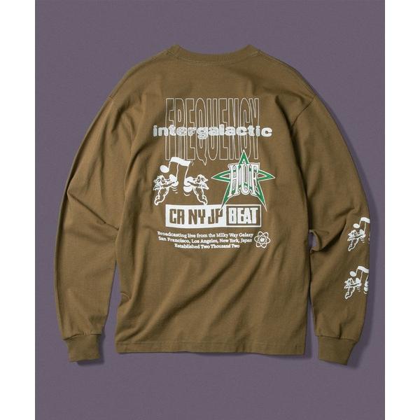「HUF」 長袖Tシャツ MEDIUM ブラウン系その他 メンズ
