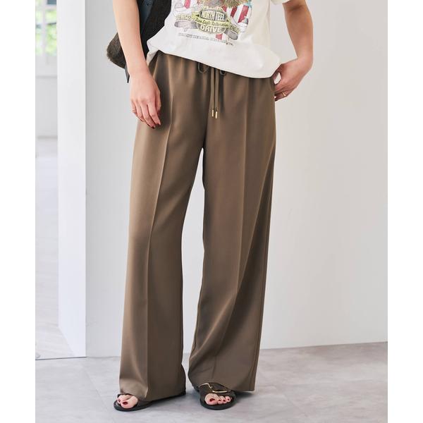 スラックス パンツ ソフトタッチイージースラックスパンツ レディース