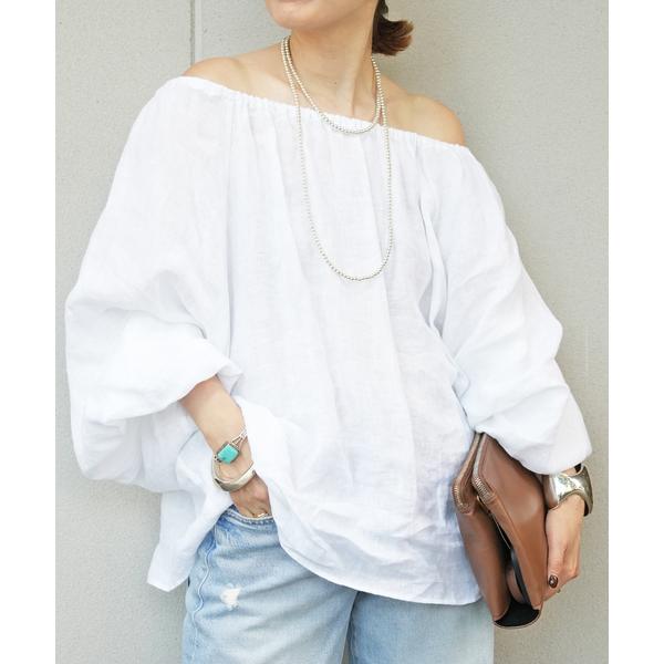 リネンシャツ ブラウス シャツ LIBECO Linen ブラウス レディース