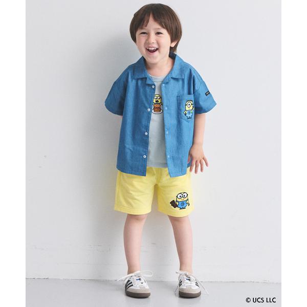 パンツ 「WEB別注」「ミニオン」カットハーフパンツ キッズ 子供服 男の子 女の子