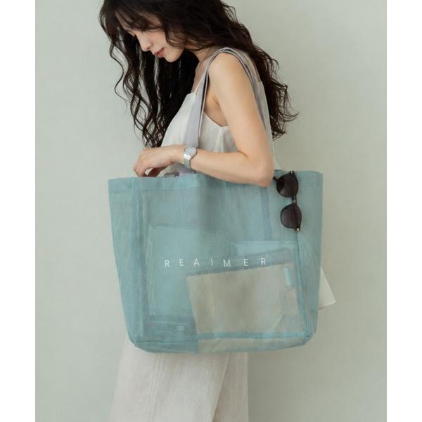 トートバッグ 大きめ 「インフルエンサーさっぴさんコラボ」REAIMER（リエメ）エアリーメッシュ 2way BIG トートバッグ レディース メンズ