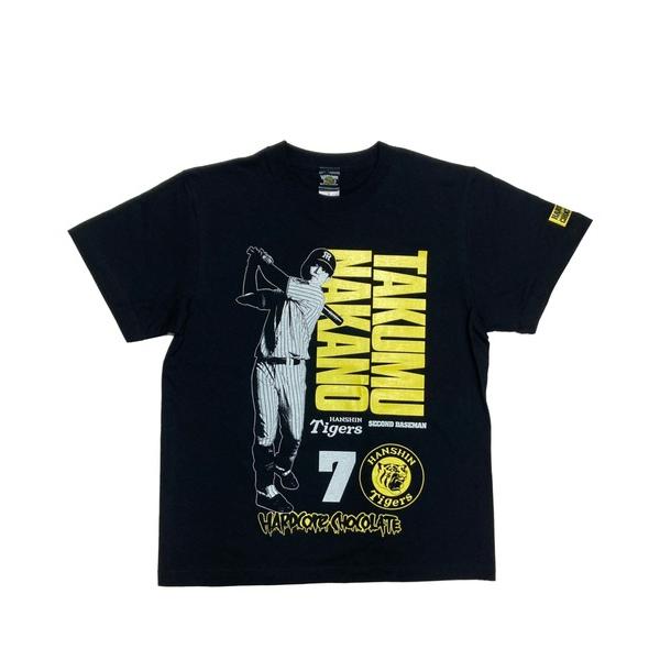 tシャツ 阪神タイガース×ハードコアチョコレート'26（#7 中野拓夢） メンズ