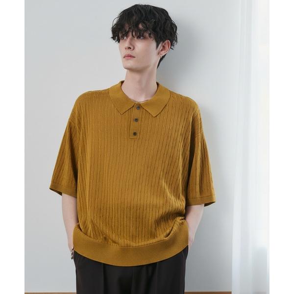 「CIYOT」 半袖ポロシャツ L キャメル メンズ