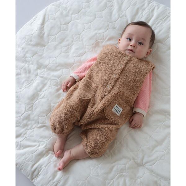 ベビー服 ロンパース 「WEB限定」ベビー ボア オーバーオール 2026FW（70〜80cm）秋冬 定番 人気 プチプラ カジュアル もこもこ