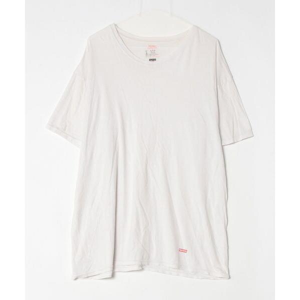 「Supreme」 半袖Tシャツ「HANESコラボ」 X-LARGE ホワイト メンズ