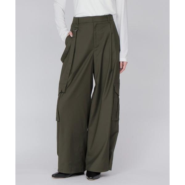 ワイドパンツ パンツ utility wide adjust pants(ユーティリティワイドアジャストパンツ) レディース