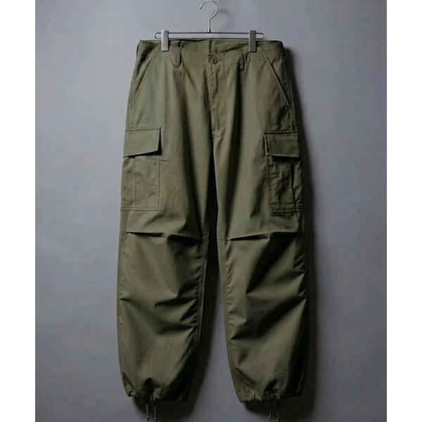 ワイドパンツ カーゴパンツ 「HOUSTON」1883 RIPSTOP BDU PANTS / 「ヒューストン」リップストップ BDUパンツ ミリタリー カーゴパンツ メンズ  ボトムス