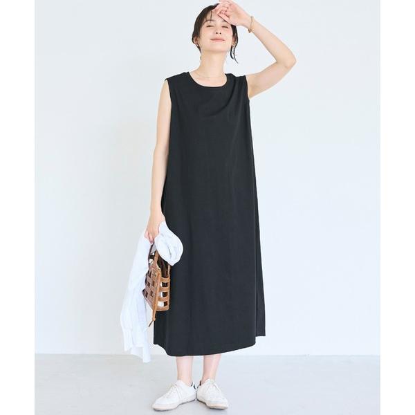 ワンピース 夏 ノースリーブロングワンピース