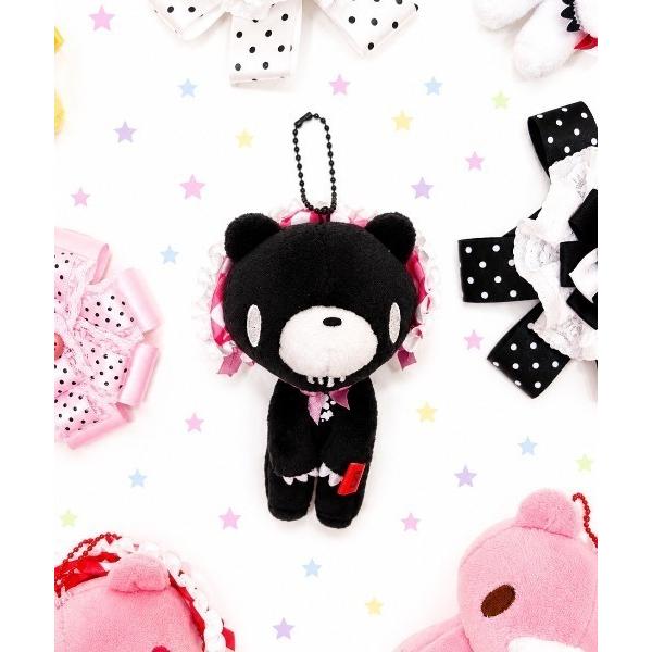 キーホルダー 「nini toys」「いたずらぐまのグル〜ミ〜」ぬいぐるみ マスコットホルダー/ボンネット