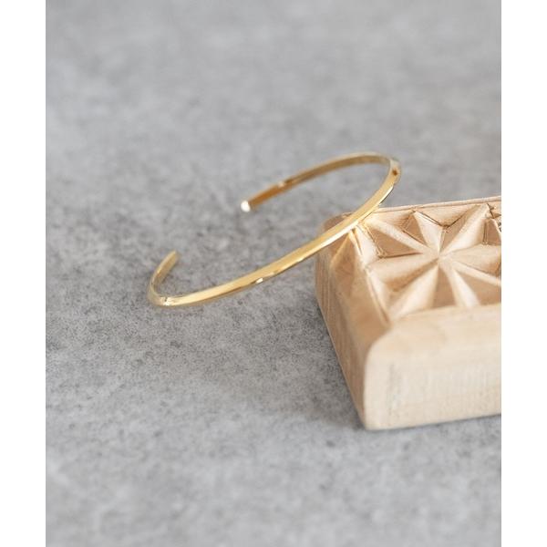 バングル TRIANGULAR FINE BANGLE トライアングル細バングル ゴールド メンズ