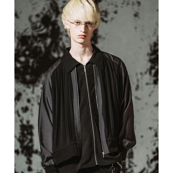 ma1 ma-1 「NO ID.」Changing Pleats Sheer MA-1 Blouson / チェンジングプリーツシアーMA-1 BLZ メンズ